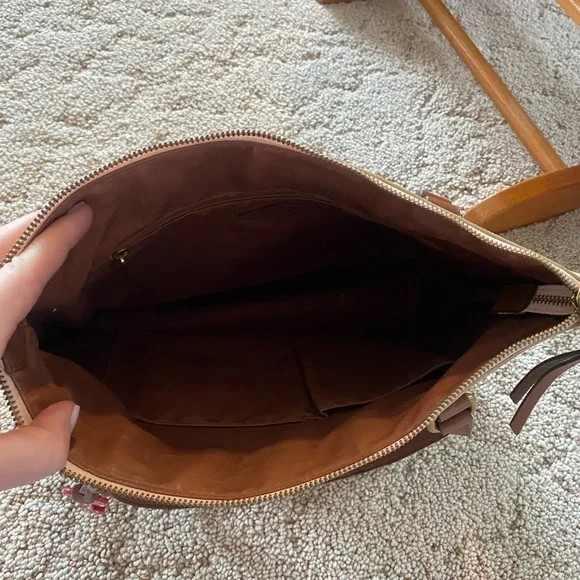 Fossil Women's Mother's Day Large Shopper Tote Pink Floral - Picture 8 of 11